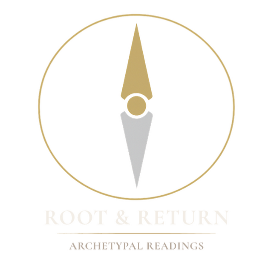 A minimalist compass-inspired symbol representing direction, inner alignment, and returning to oneself. The design reflects clarity, balance, and self-discovery.